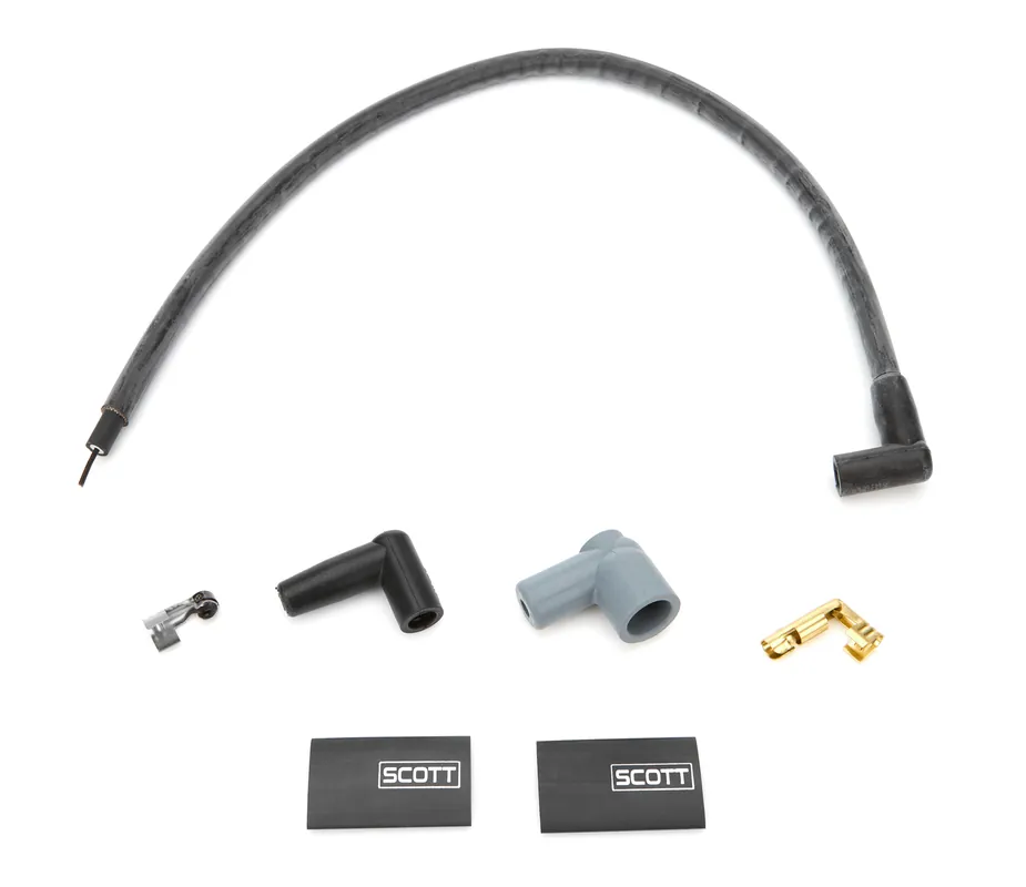 Exclusive SCOTT PERFORMANCE 24in Coil Wire Kit - Black CH-CW24-1