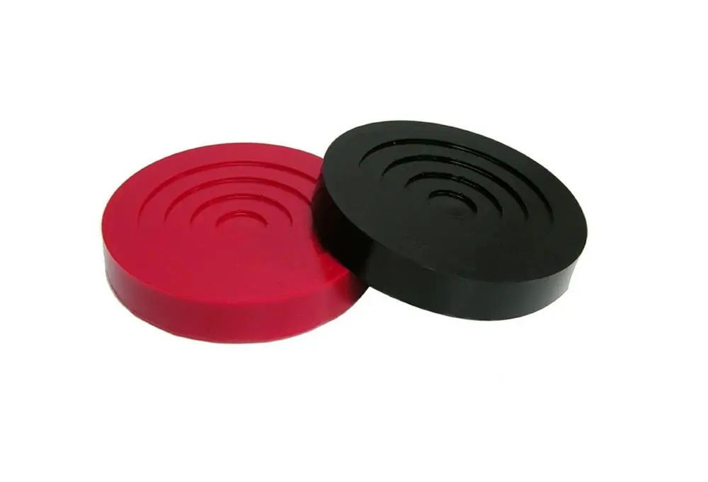 Prothane Universal Jack Pad 5in Diameter Model - Red Reduced Price
