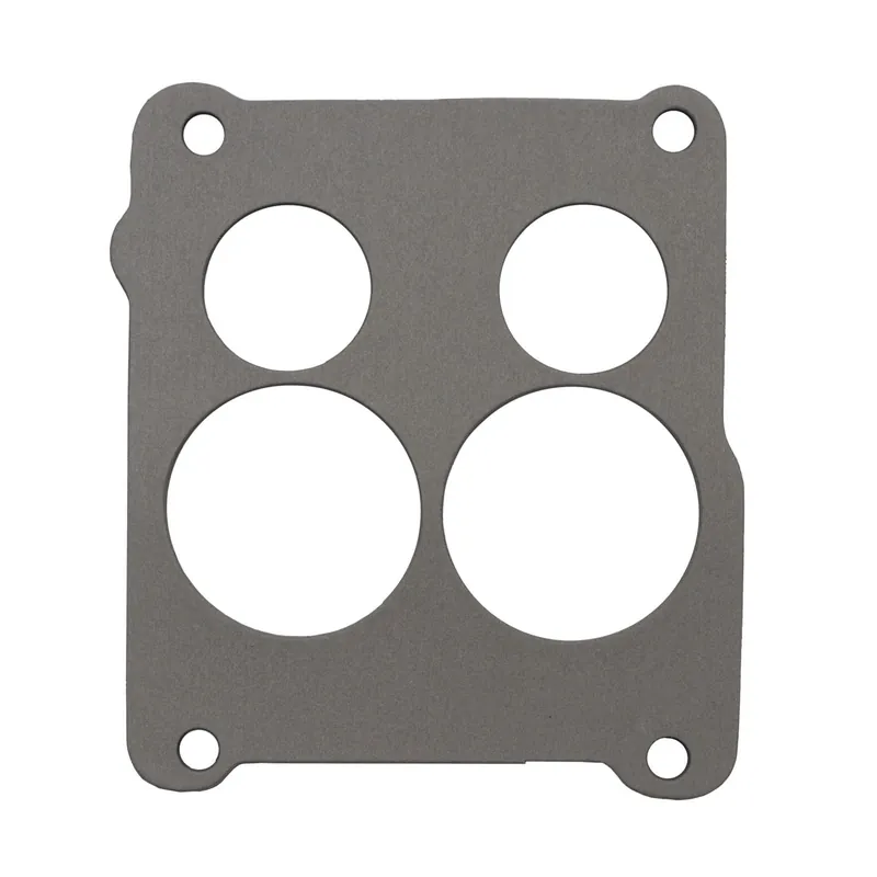 SCE Carburetor Base Plate Gasket - 4-Barrel - 4 Hole - Gray - Spread Bore Deal