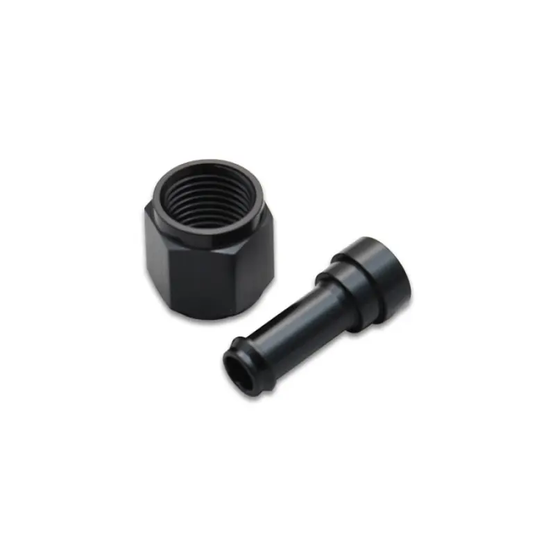 Vibrant Performance Straight 8 AN Female Swivel to 1/2 in Hose Barb Adapter - Black Next Day Delivery