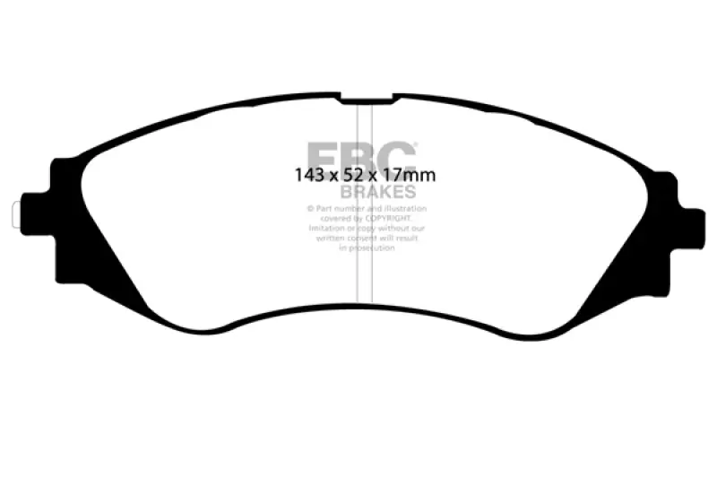 Exclusive Offer EBC YellowStuff Front Brake Pads - DP41209R