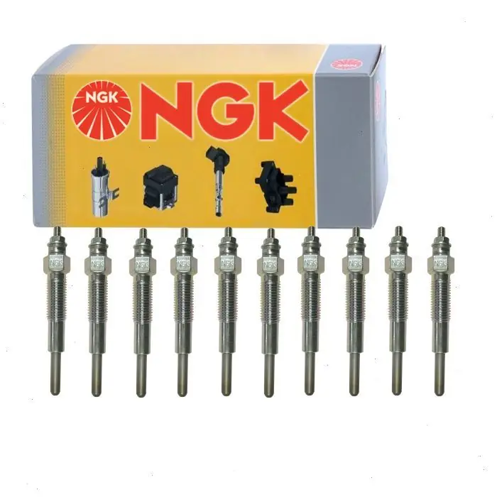 10 pc NGK Glow 7464 (Y-701R) Diesel Glow Plugs for 11065-HC200 6271-8321-01-620 80020 91304-04300 RFJ5-18-601 Ignition Cylinder Engine Secondary Hassle-Free Returns